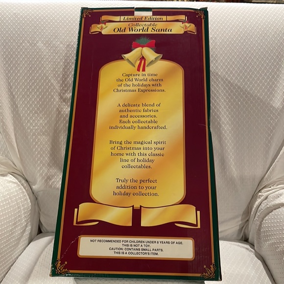 Vtg Old World Santa Limited Edition Handcrafted Tree Topper Collectible 16” Tall - Picture 12 of 13